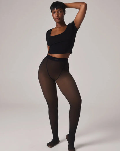 TOAST - FLEECE-LINED TIGHTS - SHEER ILLUSION