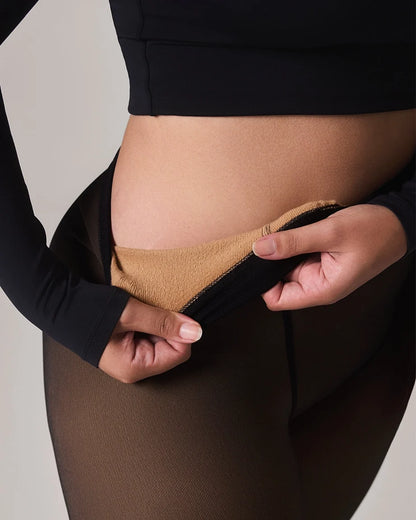 TOAST - FLEECE-LINED TIGHTS - SHEER ILLUSION